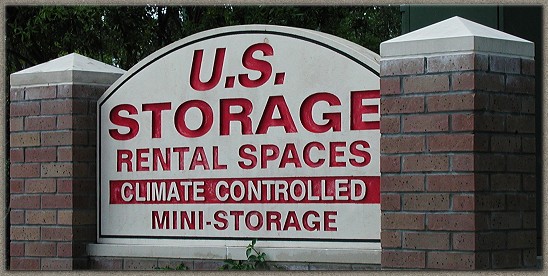 U.S. Storage Cast Stone Signage and Caps