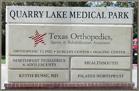 Quarry Lake Medical Park Signage